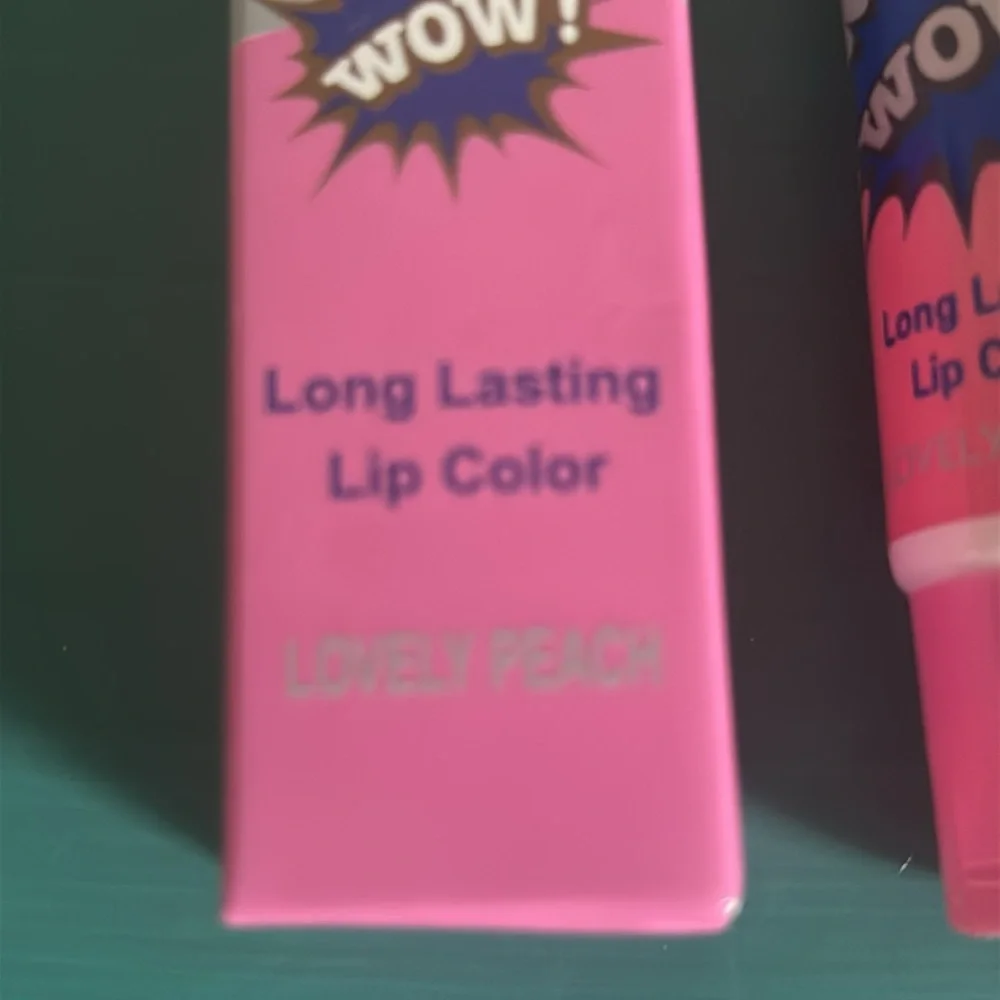 New in Box 4 Piece Assorted Multi-Color Long Lasting Peel Off Lip Stain Set